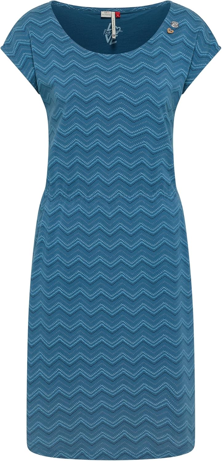 Ragwear LILITHE Damen Kleid M Indigo Blue, M Indigo Blue