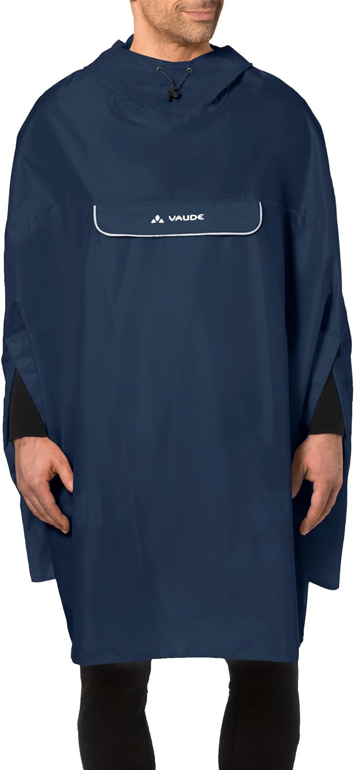 VAUDE Regenponcho Valdipino Poncho - Damen und Herren wasserdicht - Outdoorponcho Regenschutz mit in