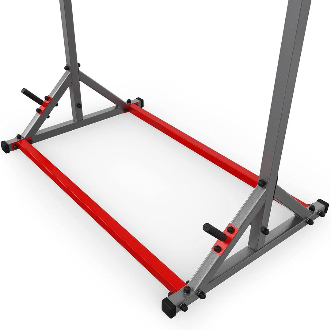 K-Sport: Stationäre Klimmzugstange bis 140kg, mit Pull-Up Bar & Halter für Gewichte I Klimmzugturm f