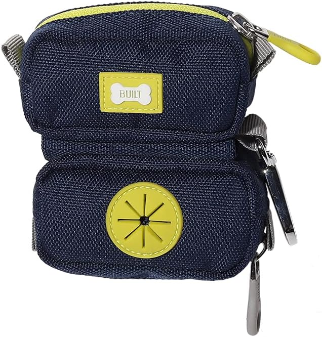 BUILT PET NightSafe Kotbeutelhalter und Leckerli-Spender, Clips an der Leine für Spaziergänge mit de
