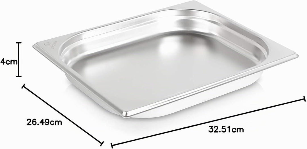 jokobela GN Behälter :: ungelocht :: geeignet für Gaggenau, Miele, Siemens Dampfgarer (Edelstahl, Sp