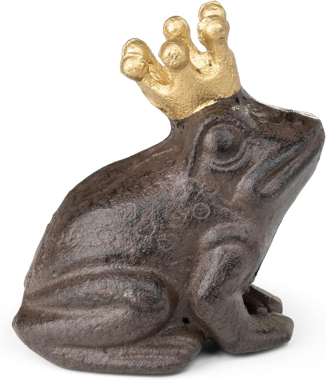 Moritz Deko Figur Frosch Garten Froschkönig Krone Märchen Schlüsselversteck für draussen Gusseisen G