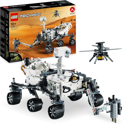 LEGO Technic NASA Mars-Rover Perserverance Weltraum Spielzeug Set mit AR-App & Icons Mini Pflanzen,