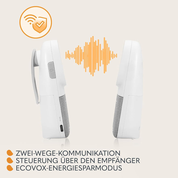 LIONELO Babyline 2.2 Elektronisches Audio Babyphone mit Nachtlicht, Reichweite bis zu 400 m, Zwei-We