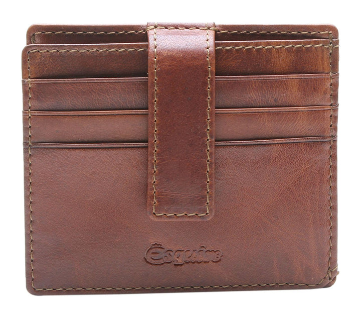 Esquire Oslo Kreditkartenetui RFID Leder 10 cm Brown Einheitsgrösse, Brown Einheitsgröße