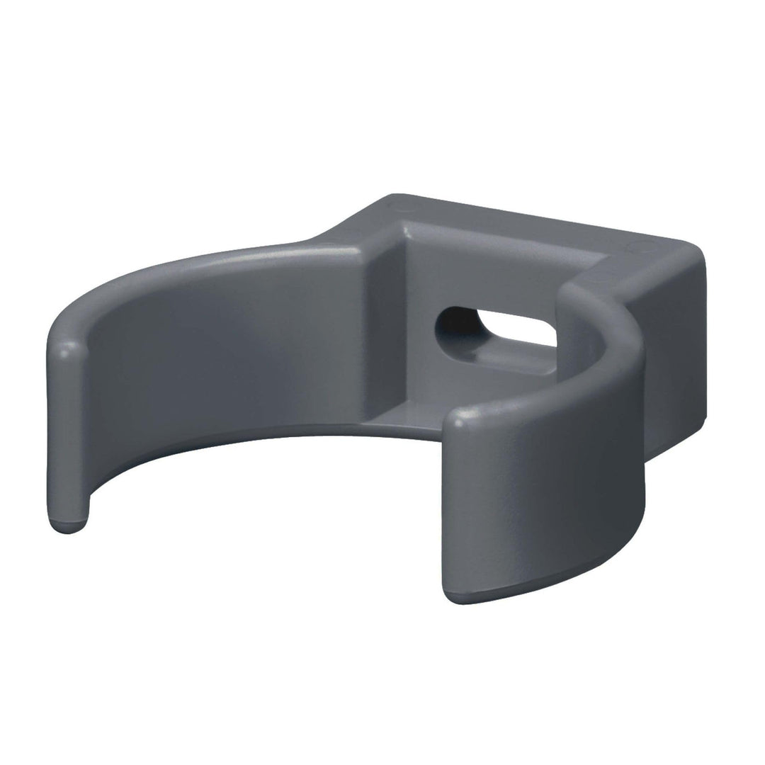 INEFA Rohrschelle Clip, PVC-U DN 50, 25 Stück Anthrazit Fallrohrschelle, Dachrinnenzubehör, einfache