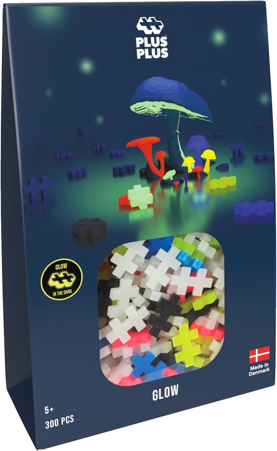 Plus Plus - 300 Kreativ Bausteine Nachtleuchtend 300 Pieces Glow, 300 Pieces Glow