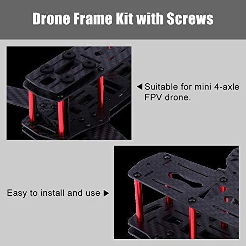 Drone Frame Kit mit Schrauben, 250 mm X-Struktur Quadcopter Drone Frame Kit RC Zubehör für QAV250 FP