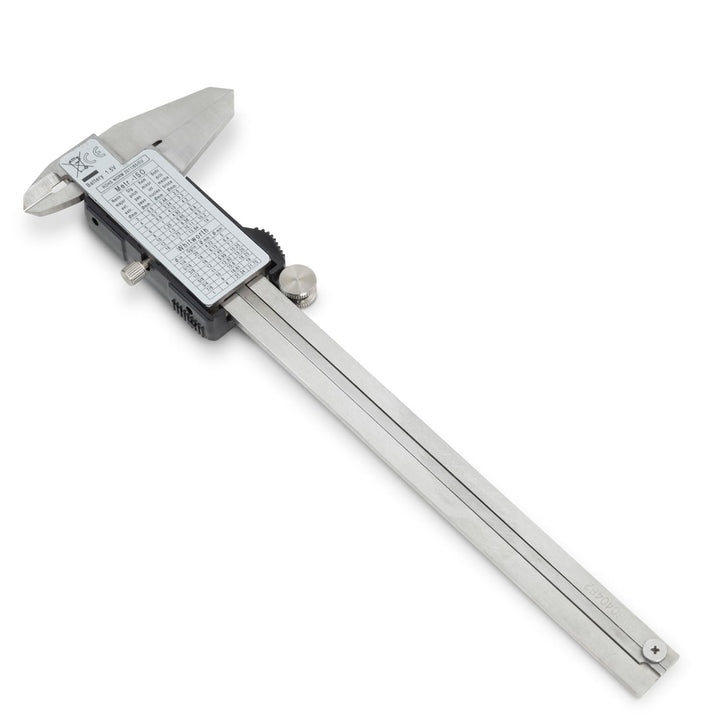 WIKISTORE DIGITAL TASCHEN MESSSCHIEBER 150 mm mit 4 Funktionen, analoger Bremssattel mit 40 mm Backe