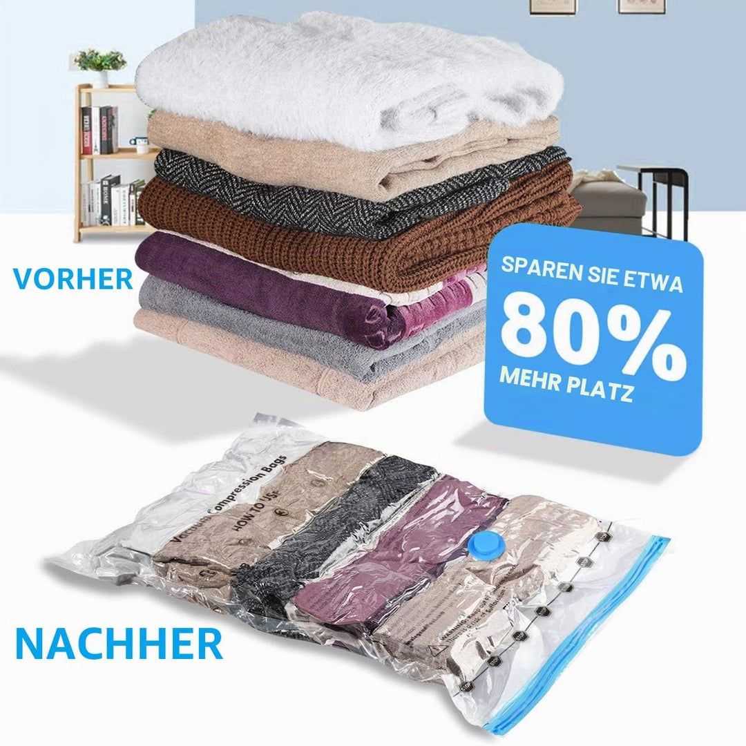 Accenter Vakuumbeutel Gross – 8 Stück Vakuumbeutel für Bettdecken zur saisonalen Aufbewahrung, Vakuu