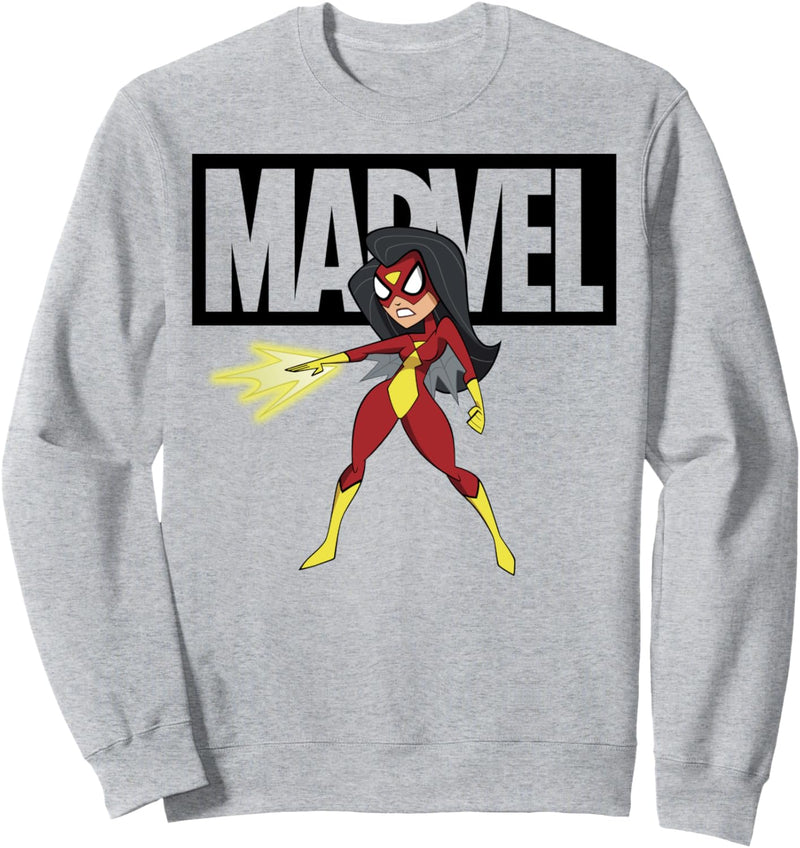Marvel Avengers Spider-Woman Logo Doodle Sweatshirt