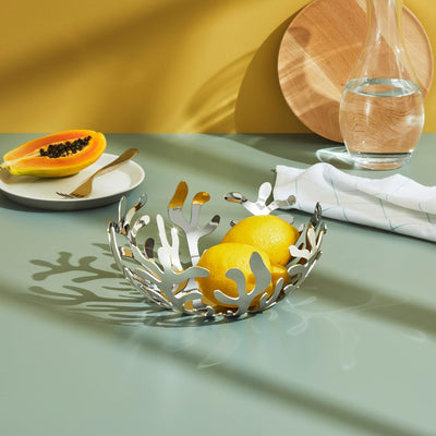 Alessi Mediterraneo ESI01/25 Obstschale 1 Stück edelstahl (7 x 26 x 14,5 cm) 7 x 26 x 14.5 cm Edelst