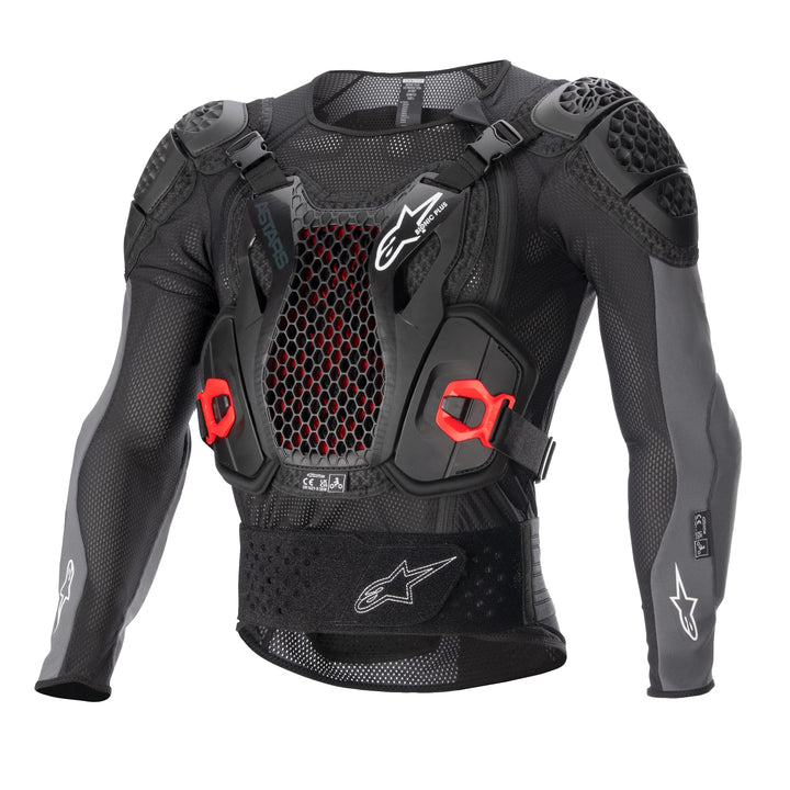 Alpinestars Bionic Plus V2 Protektorenjacke (Black/Red,XL) XL BLACK ANTHRACITE RED, XL BLACK ANTHRAC