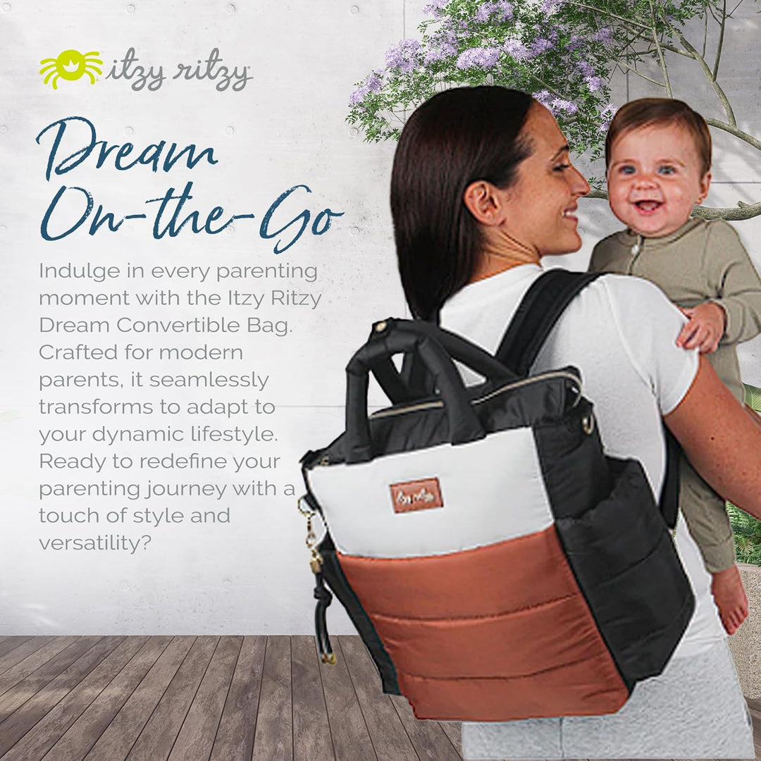 Itzy Ritzy Dream Convertible Wickeltasche Kaffefarben / Cremefarben, Kaffefarben / Cremefarben