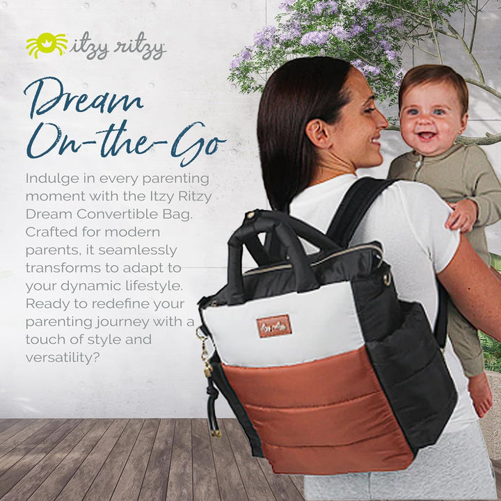 Itzy Ritzy Dream Convertible Wickeltasche Kaffefarben / Cremefarben, Kaffefarben / Cremefarben