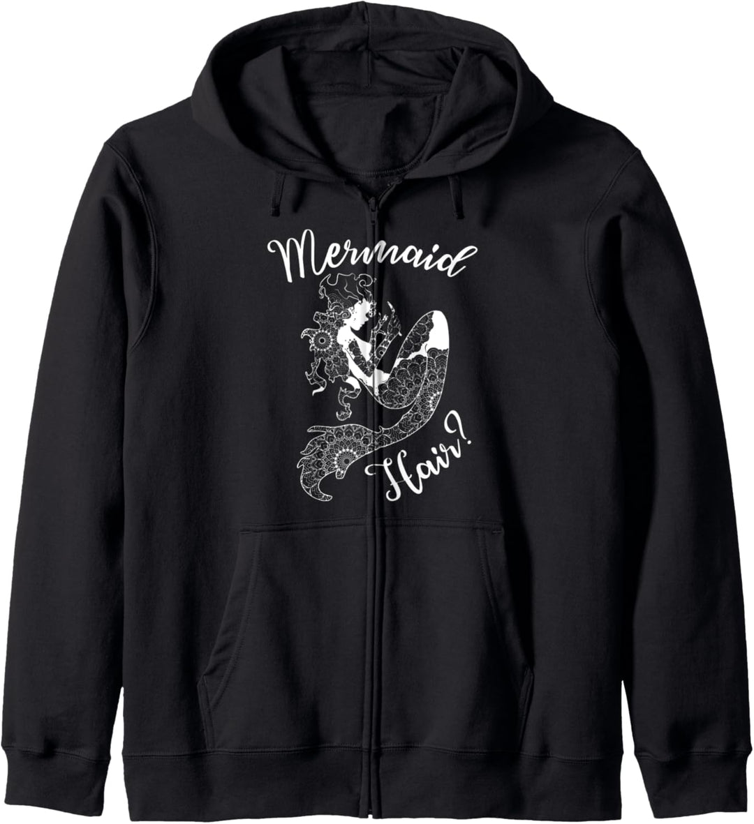 Mermaid Hair Dinglehopper Haargabel Mandala Mermaid Lovers Kapuzenjacke
