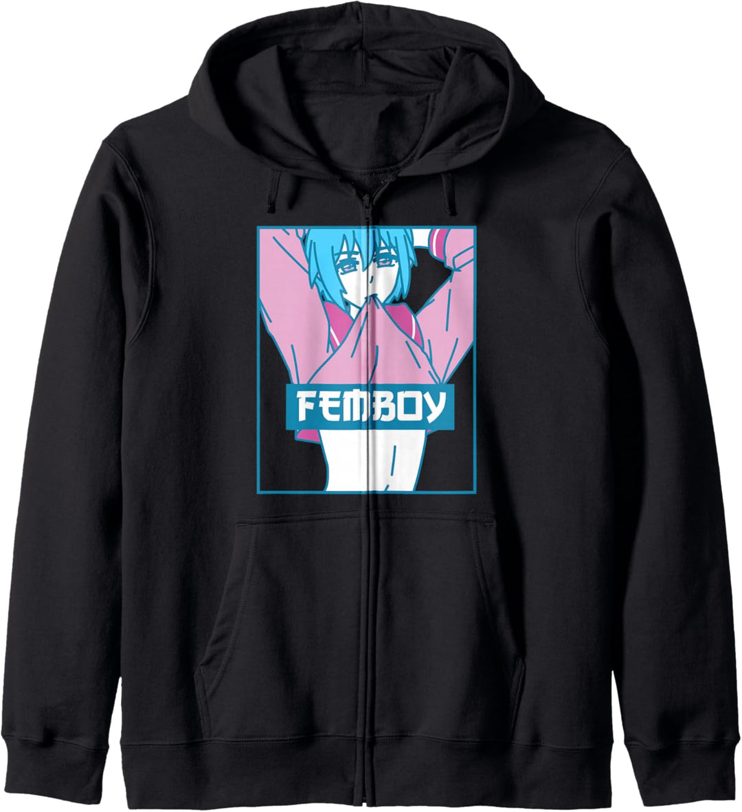 Femboy Aesthetic Pastel Yaoi Anime Boy Crossdressing Kapuzenjacke