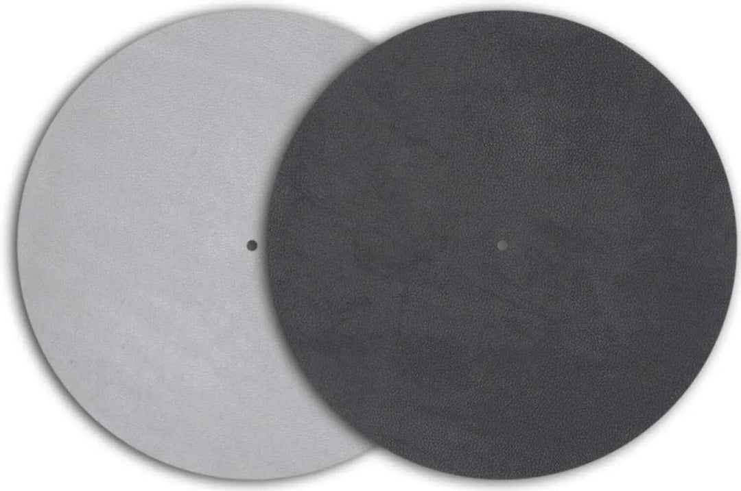 Pro-Ject Leather it, Plattentellerauflage aus Leder (Schwarz) Schwarz Single, Schwarz Single