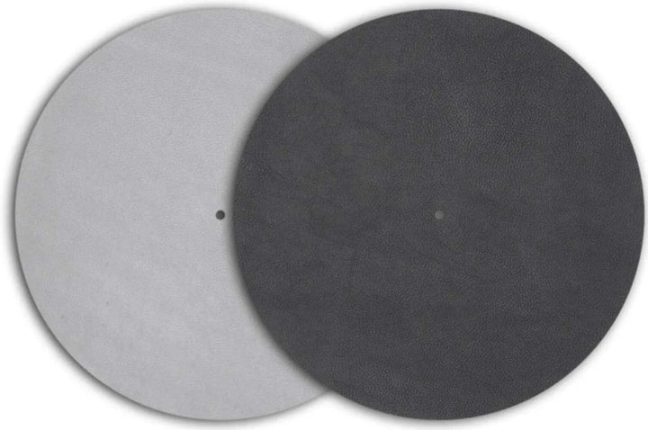 Pro-Ject Leather it, Plattentellerauflage aus Leder (Schwarz) Schwarz Single, Schwarz Single