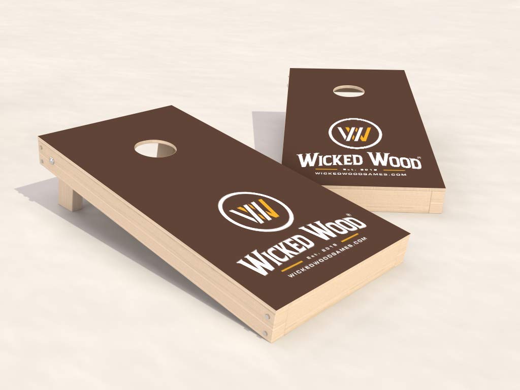 Cornhole Set – 120 x 60 cm - Sackloch Spiel – Wicked Wood – offiziell ACL-lizensiertes Set of Boards