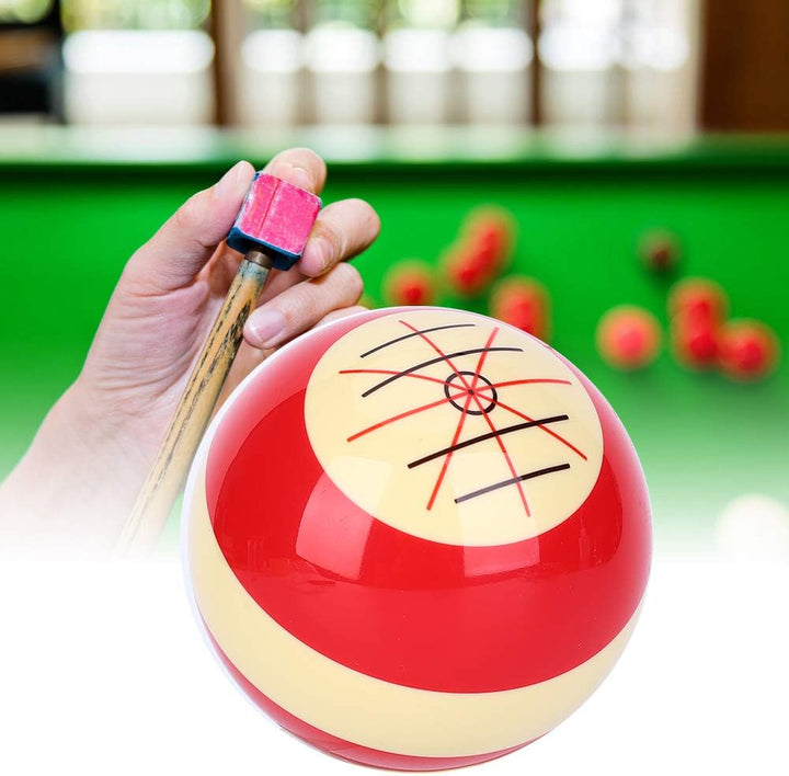 Ejoyous Cue Bälle Billard, Tragbarer Billardkugel mit Standardlinien und Punkten Training Assistent