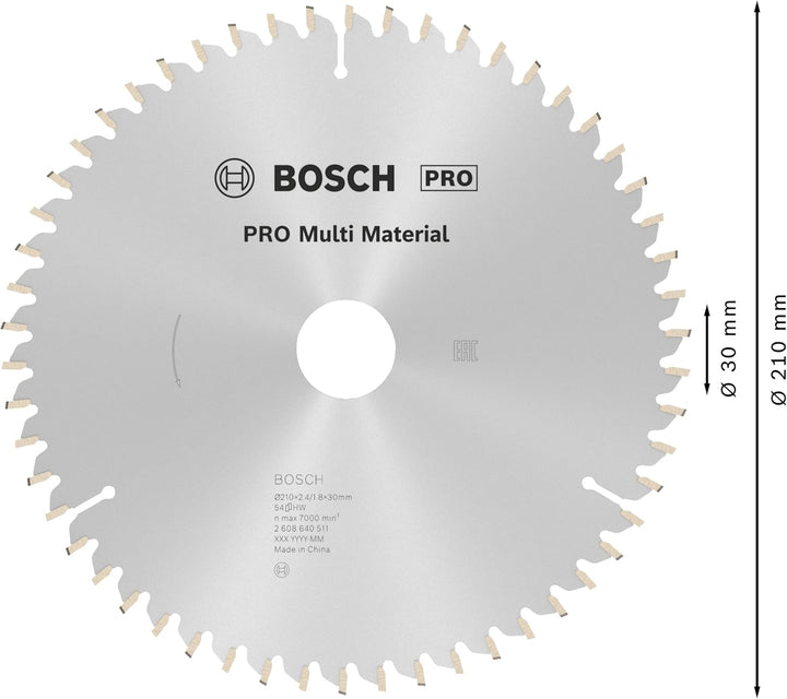 Bosch Accessories Bosch Professional 1x Kreissägeblatt Multi Material (für Multimaterial, Sägeblatt