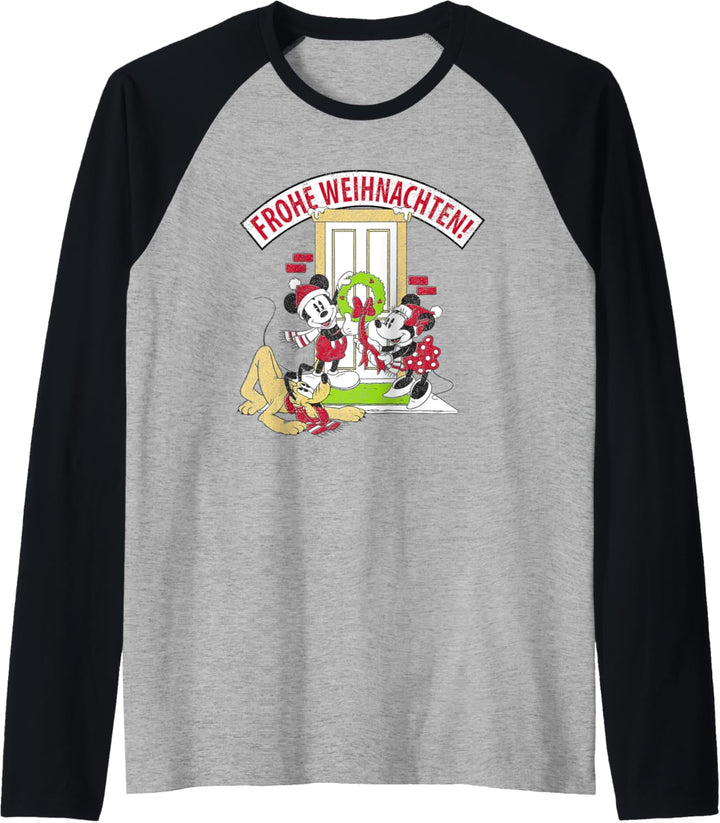 Disney Mickey Mouse & Friends Frohe Weihnachten! Raglan