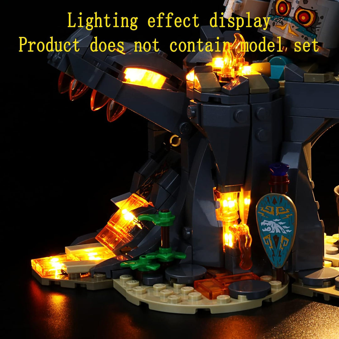 GEAMENT Licht-Set Kompatibel mit Lego NINJAGO Das Dorf der Wächter (The Keepers'Village) - Beleuchtu