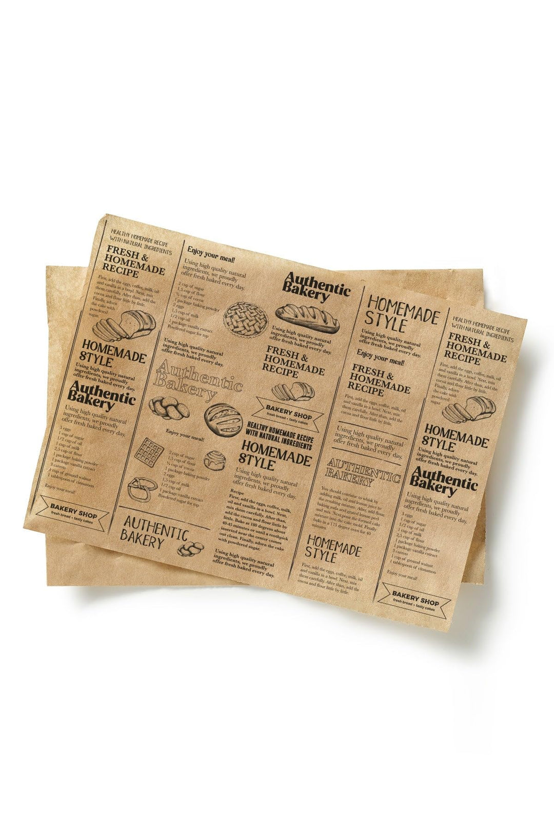 Inoverse Deli Paper 25x33 cm – 1000 Blatt Fettabweisendes Einschlagpapier – Zeitungspapier, Sandwich