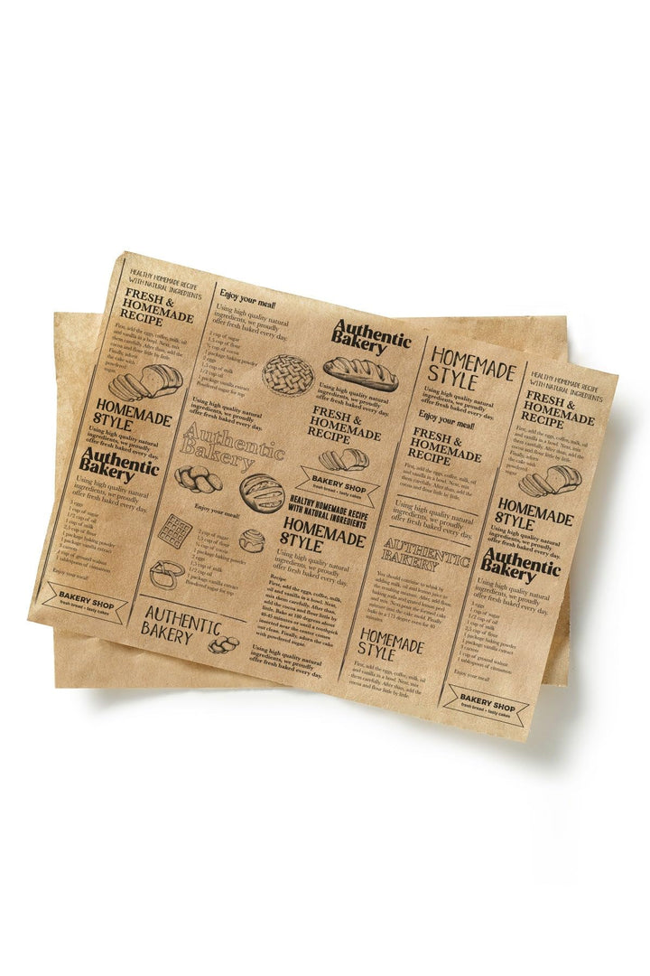 Inoverse Deli Paper 25x33 cm – 1000 Blatt Fettabweisendes Einschlagpapier – Zeitungspapier, Sandwich