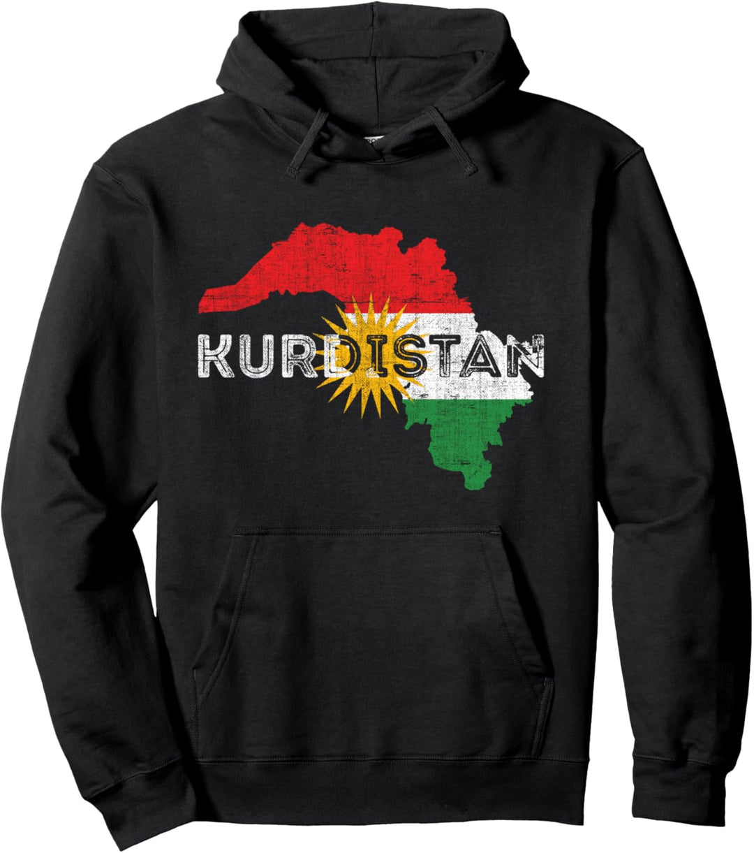 Kurdisch Karten- und Flaggensouvenir - Verzweifelt Kurdistan Pullover Hoodie