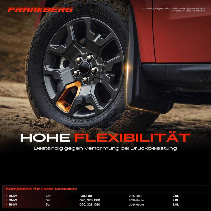 4x Spritzschutz Schmutzfänger Vorne Hinten Links und Rechts für 3er G20 318 320 330 340 Stufenheck 2