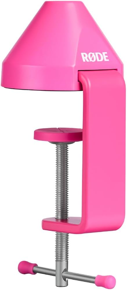 Rode PSA1+ Plus Tisch-Mikrofonarm Gelenkarm Pink mit keepdrum Mikrofasertuch PSA1+ Plus mit Mikrofas