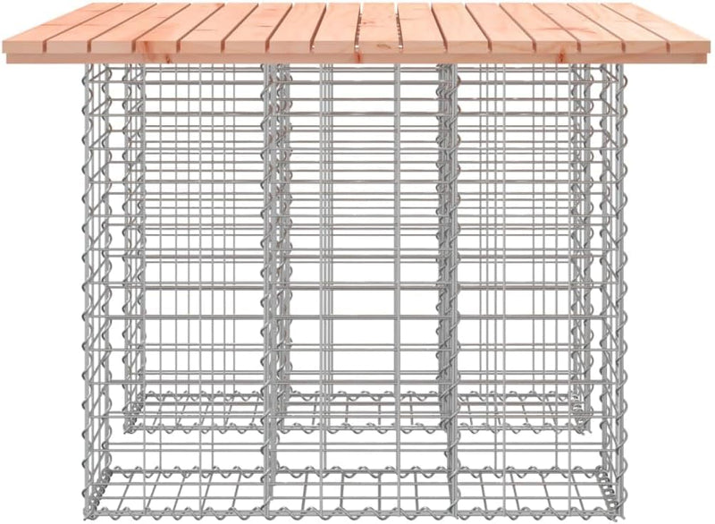 Tidyard Gartenbank Sitzbank Parkbank Holzbank Gabionenkörbe 100x102x72 cm Massivholz Douglasie 102 x