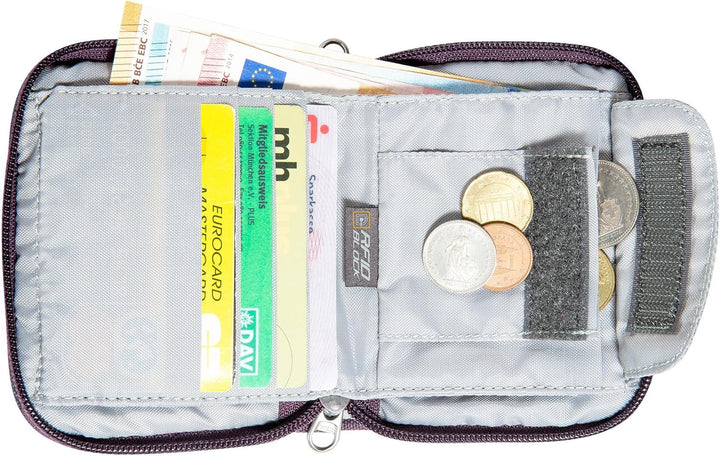 Tatonka Zip Money Box RFID Block - Geldbörse mit RFID-Blocker - TÜV geprüft Midnight Plum, Midnight