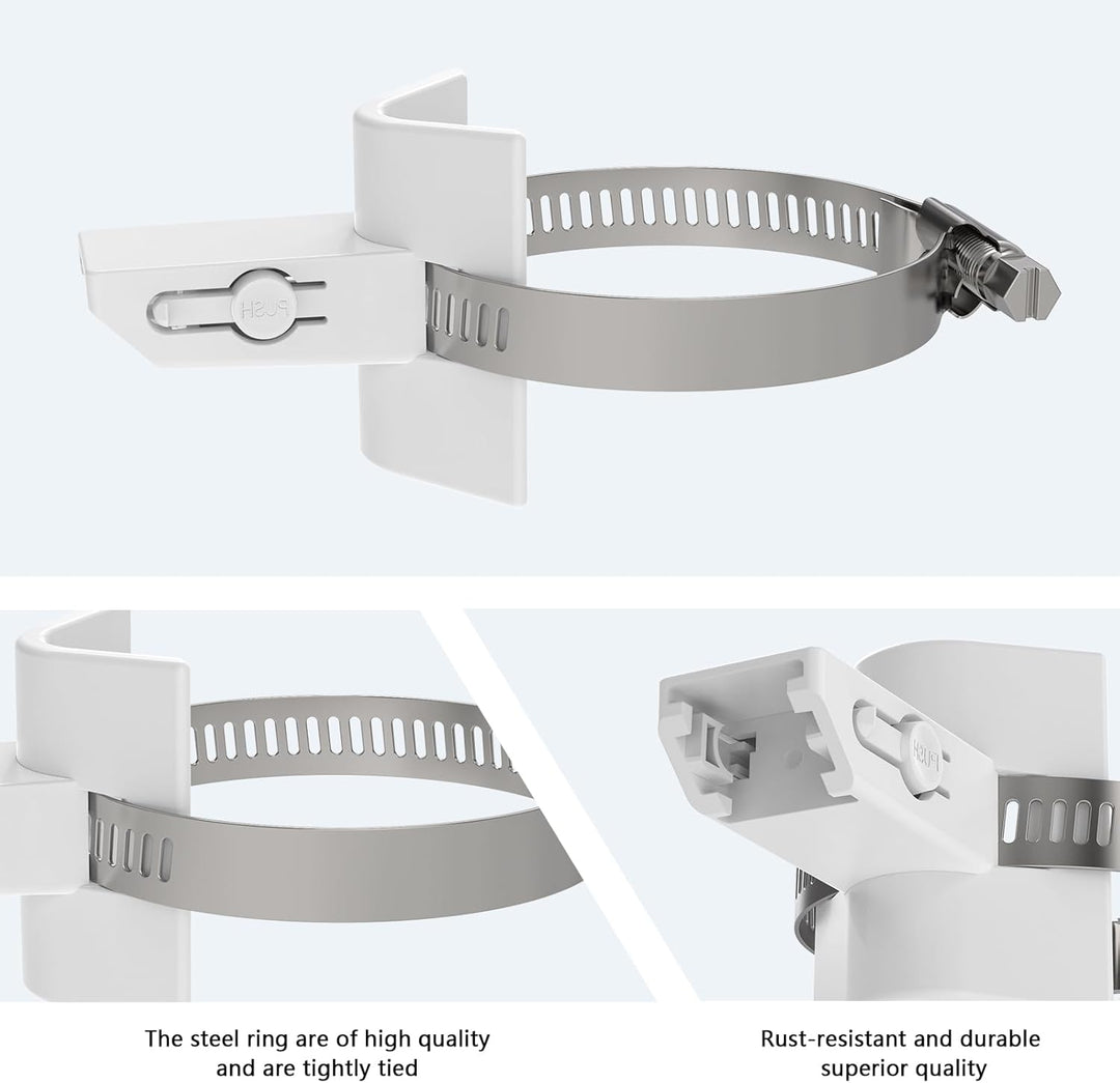 Halterung für eufy Security SoloCam S340/SoloCam E30/SoloCam E42, Verstellbare Masthalterung Pole Mo