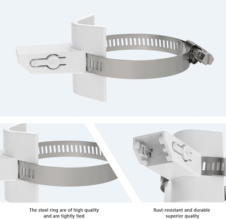 Halterung für eufy Security SoloCam S340/SoloCam E30/SoloCam E42, Verstellbare Masthalterung Pole Mo