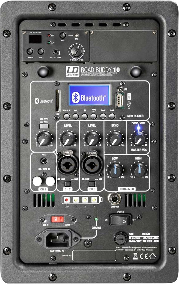 LD Systems roadbuddy 10 120 W schwarz Inkl. Handmikrofon, Inkl. Handmikrofon