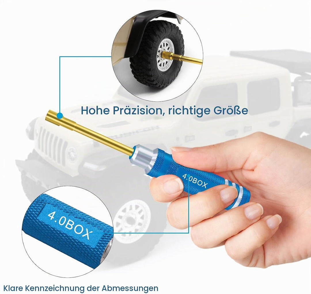 Sechskantmutter Schraubendreher Satz 2.0mm 2.5mm 3.0mm 3.5mm 4.0mm 4.5mm 5.0mm RC Werkzeug Steckschl