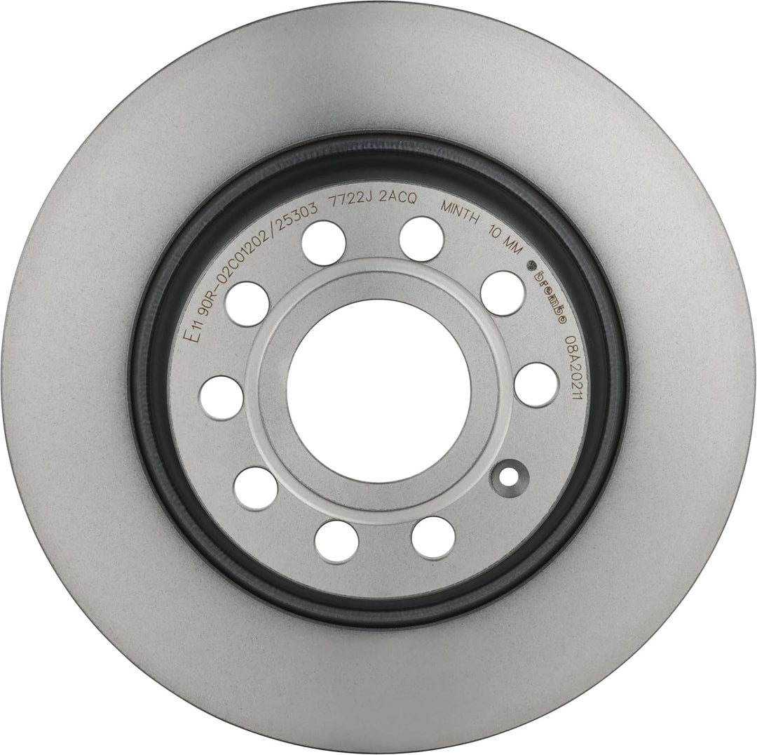 Brembo 08.A202.11 Hintere Bremsscheibe mit UV Lackierung, Anzahl 2 Single, Single