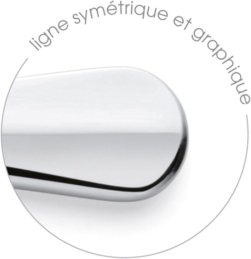 Amefa Baguette Set mit 12 Tafelmessern, Edelstahl 18/0, Länge 235 mm, 18/0_430, Silber, Messer