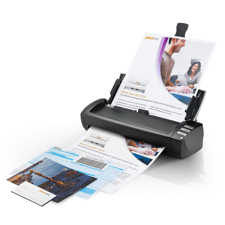 Plustek Mobile Scanner AD480 - kompakter Duplex-Scanner, Stromversorgung USB, A4, 20 ppm, Plastik Ka