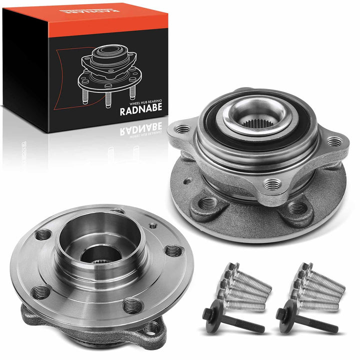 Frankberg 2x Radnabe Radlagersatz Vorne Links Rechts Kompatibel mit V70 II 285 P80 2.0L-2.5L 1999-20