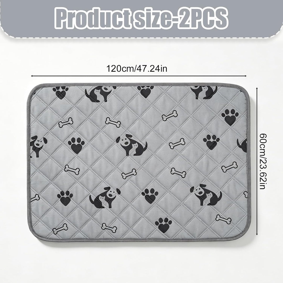2 Stück PIPI Pads für Meerschweinchen, 120x60cm wasserdichte PIPI Pads Meerschweinchen, Waschbar Hau