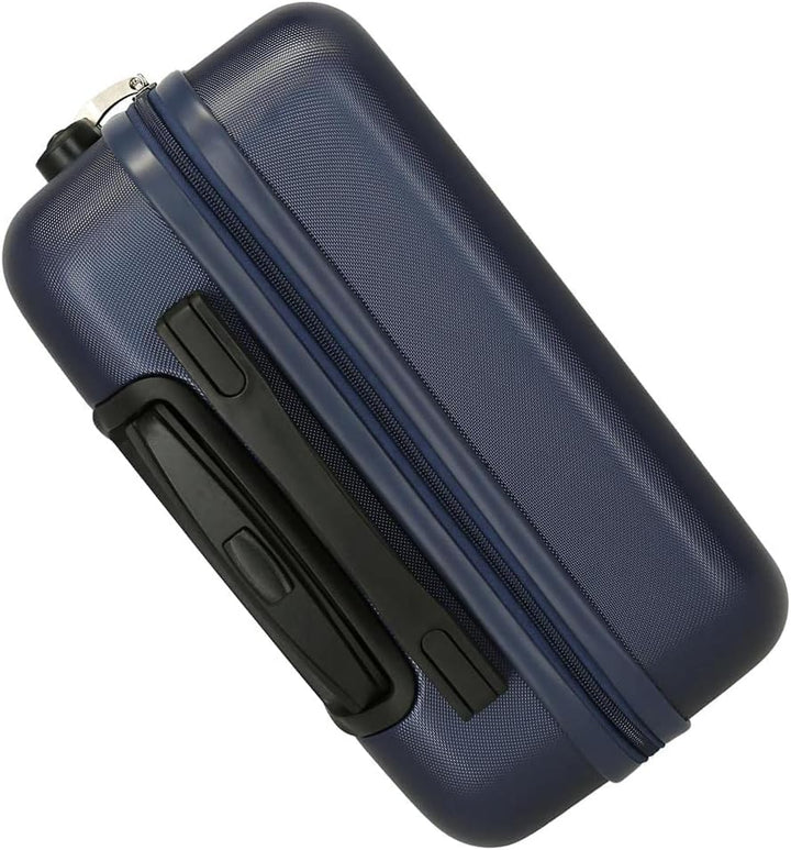 Roll Road Be Yourself Kabinenkoffer Blau 38x55x20 cms Hartschalen ABS Kombinationsschloss 34L 2,6Kgs