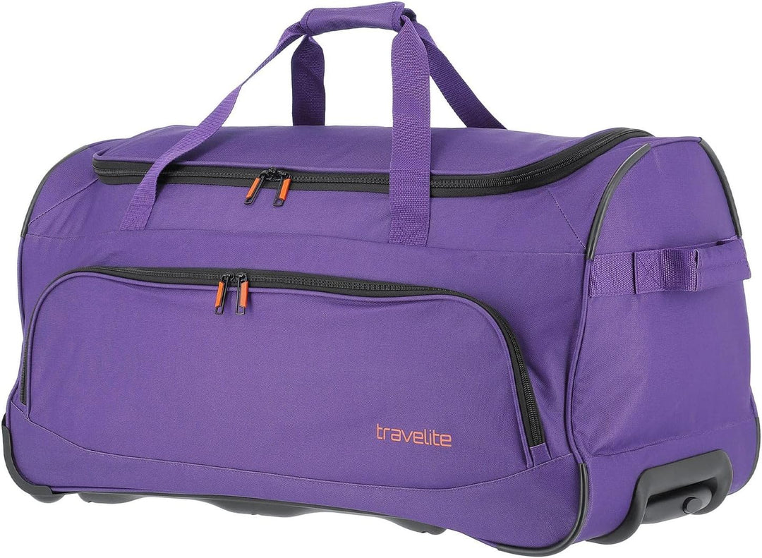 travelite 2-Rad Trolley Reisetasche Grösse L, Gepäck Serie BASICS FRESH: Weichgepäck Reisetasche mit