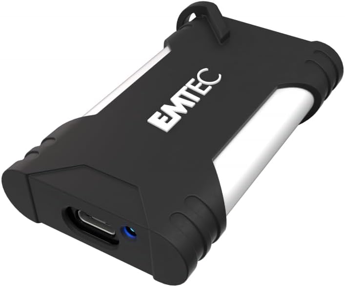 Emtec X210G Portable SSD 1TB, Externe Gaming Festplatte, USB-C 3.2 Gen2 – Lesegeschwindigkeit bis zu