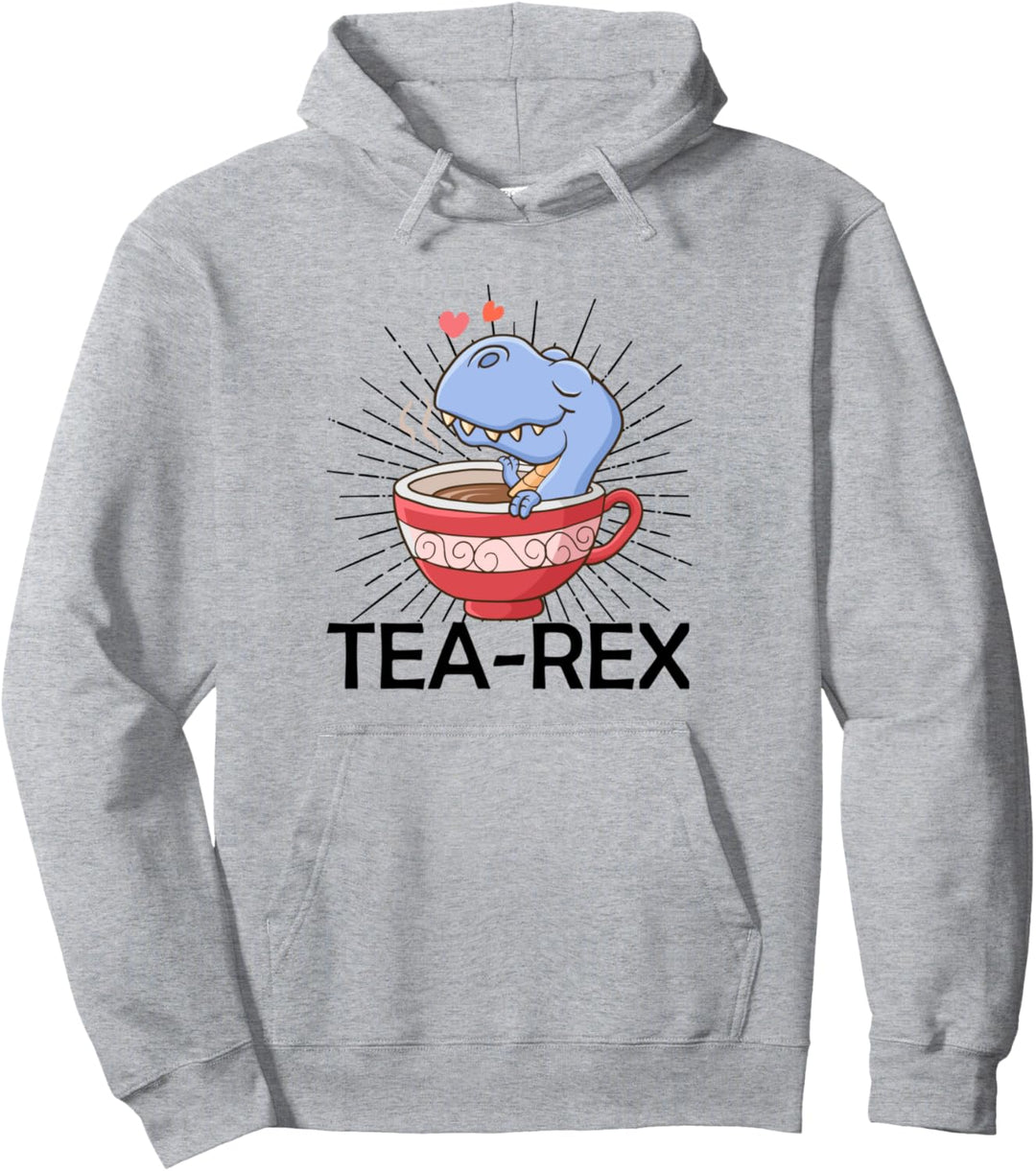 Tea Rex Spruch Geschenk Wortspiel T-Rex Dinosaurier Geschenk Pullover Hoodie