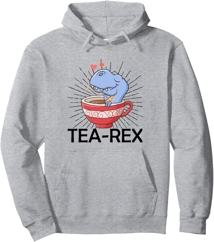 Tea Rex Spruch Geschenk Wortspiel T-Rex Dinosaurier Geschenk Pullover Hoodie