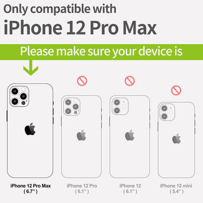 Carveit Magnetisch Hülle für iPhone 12 Pro Max Case [Elegante Kirschholz] [Weich TPU Stossstange] St